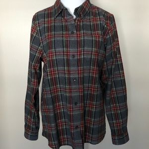 LLBean plaid flannel shirt